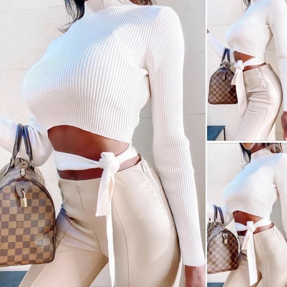 Zara Sweaters Zara Ecru Cut Out Knit Sweater Poshmark